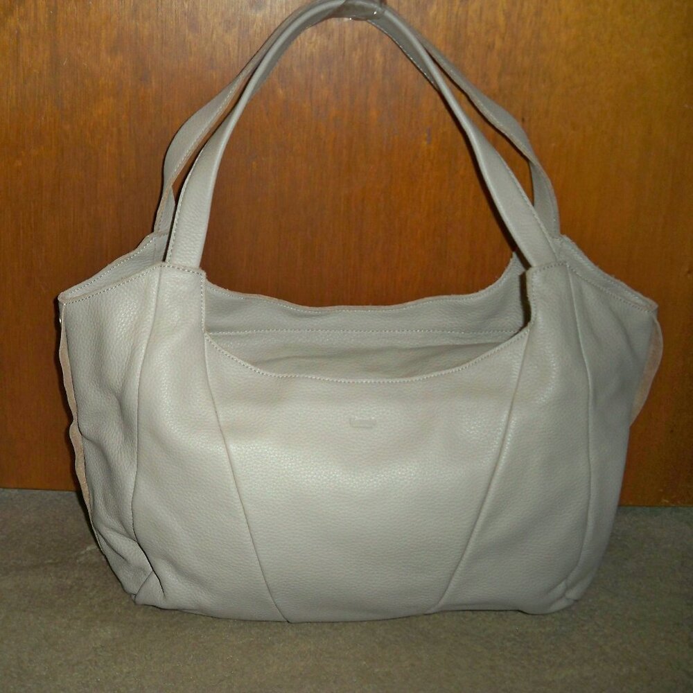 Hammitt Ferris Gray Pebbled Leather Handbag with Gunmetal Hardware *RARE* NWOT!!